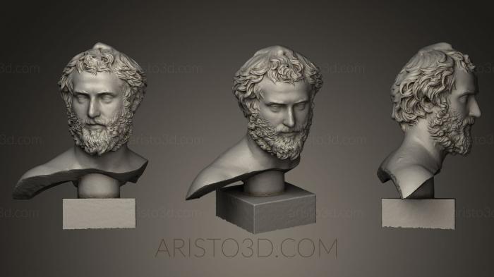 Busts and heads antique and historical (BUSTA_0256) 3D model for CNC machine